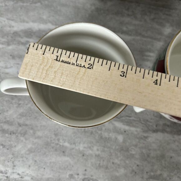 Gibson Everyday China Sweet Magnolia‎ Pattern Cup Mug Set Of 4 - Picture 14 of 16